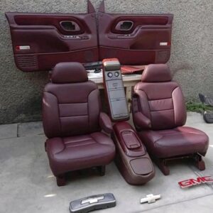 1995-1998 Chevy/GMC Burgundy Interior Seats, Door Panels, Center Console
