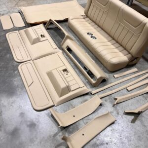 1973-1987 Chevy C10 Custom Leather Bucket Seats with Console & Matching Dash