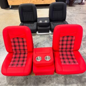 1973-1987 Chevy/GMC Square Body Custom Leather Bucket Seats with Center Console