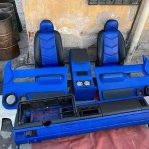 1988-1994 Chevy/GMC OBS Full Custom Blue & Black Interior Kit Seats, Dash, Console & Panels