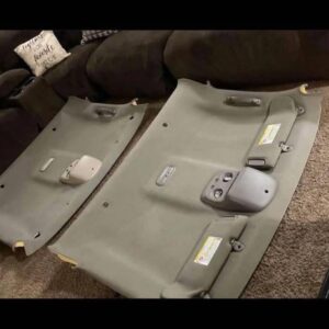 OEM Gray Overhead Headliners with Overhead Console, Sun Visors, and Dome Light to fit on 1999-2006 Silverado and Sierra model