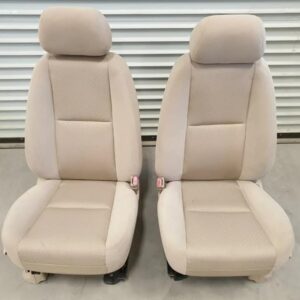 2007-2009 Chevy Silverado 1500 Front Bucket Seats Light Cashmere Cloth, Power, OEM