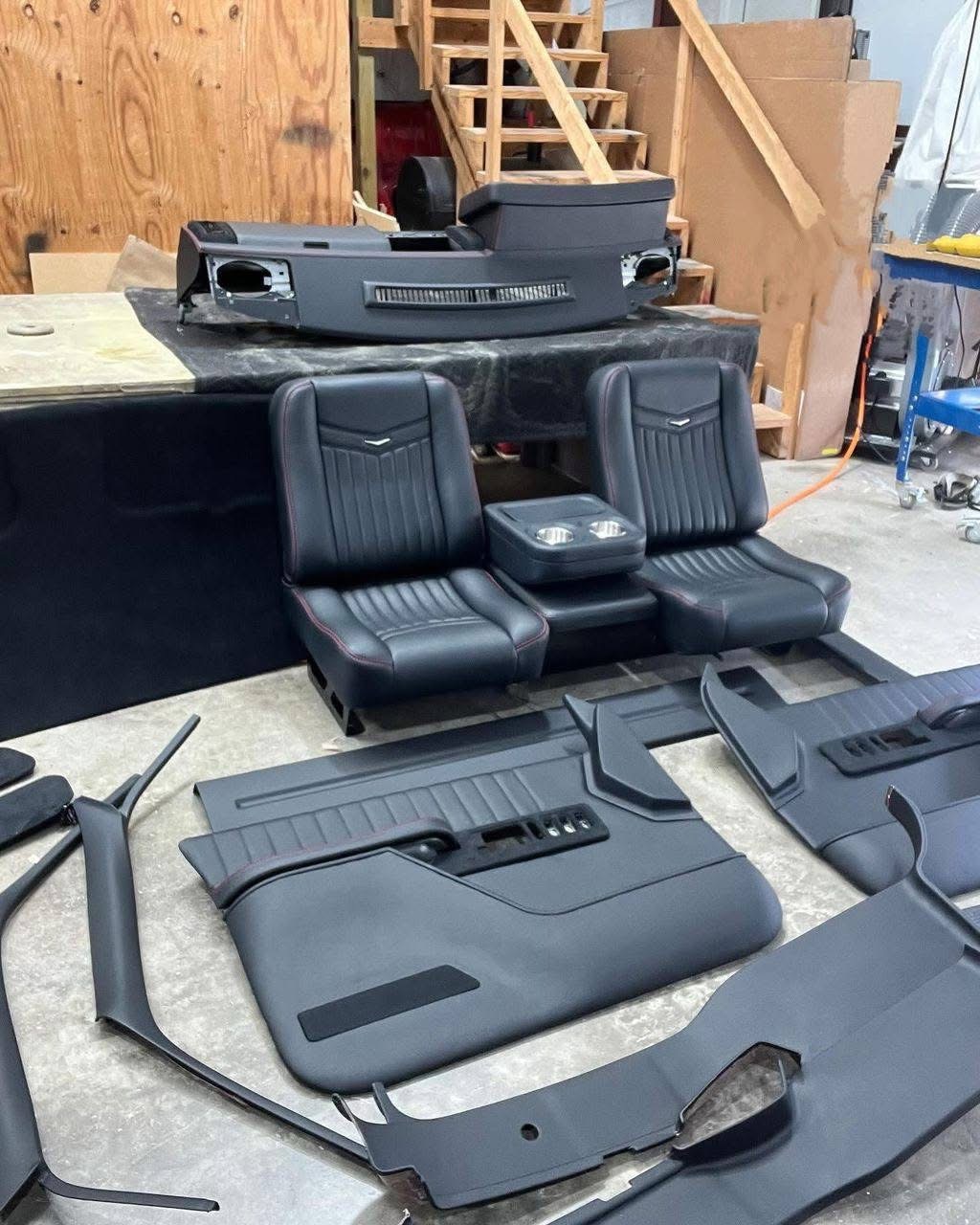 Black Custom set up interior for 1988-1994 Chevy/gmc truck obs