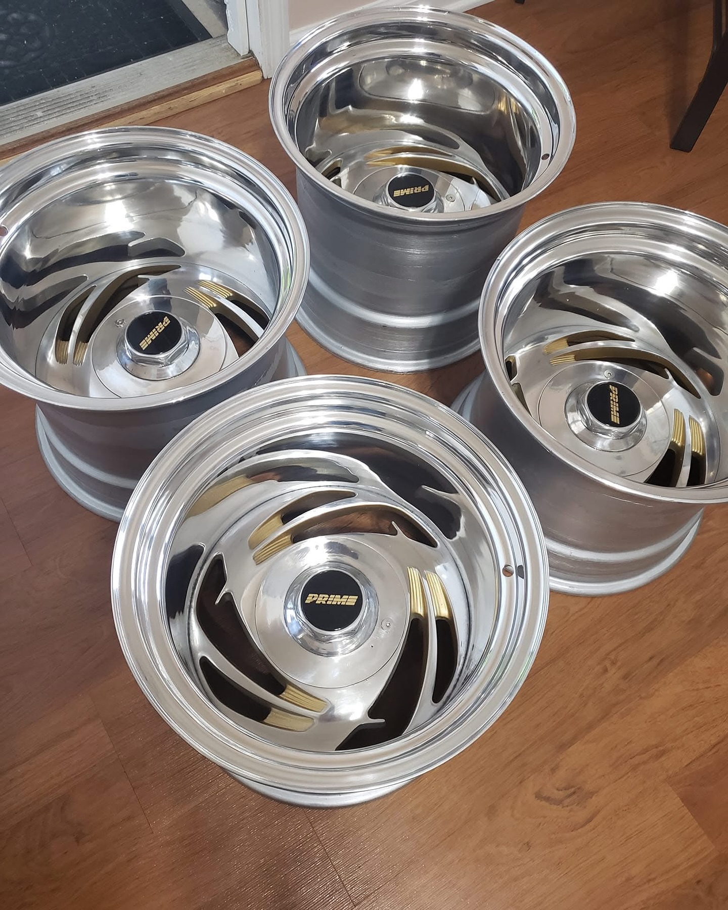 15×12 Prime 5-Star Wheels Dual Bolt Pattern 5×5 & 5×4.5 Freshly Polished Finish