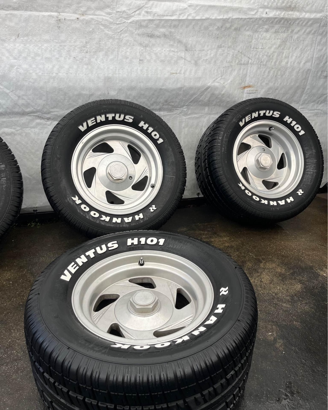 15×8 Wheels with 295/50R15 Tires Fits Chevy C10 & OBS Trucks Street/Strip Ready - Image 3