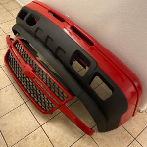 Complete Silverado Front Bumper & HD Grille- Victory Red OEM Fitment