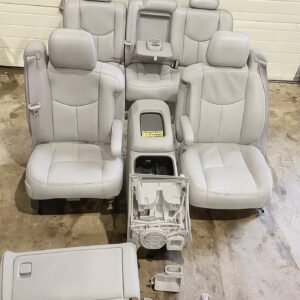 99-06 Silverado,Sierra (crew cab) light gray leather seats selling as set not separatingly