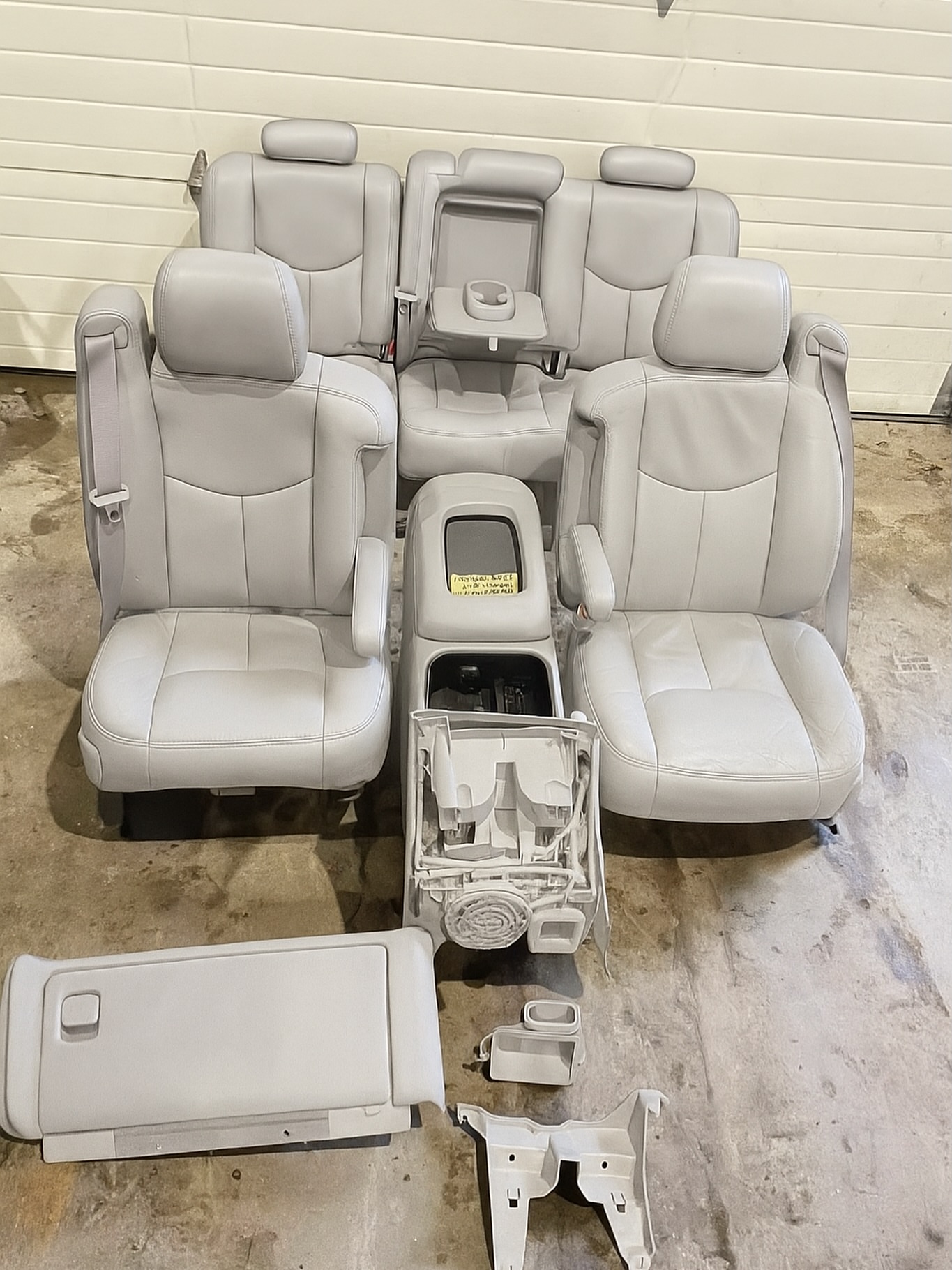 99-06 Silverado,Sierra (crew cab) light gray leather seats selling as set not separatingly