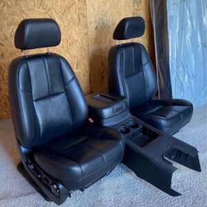 2007-2013 Chevy Silverado / GMC Sierra Leather Seats with Center Console- Tan or Black