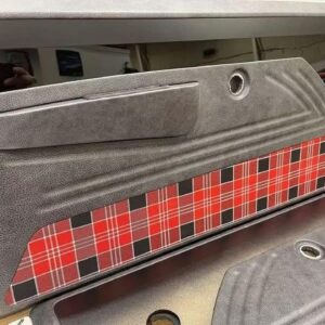 1967–1972 C10 Door Panels & Headliner – Distressed Leather & Plaid Custom Interior Kit