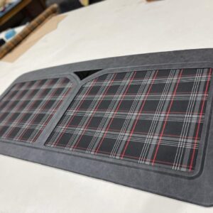 1967–1972 Chevy/GMC C10 Magnetic Headliner – Relicate Leather with Clark Plaid Inserts