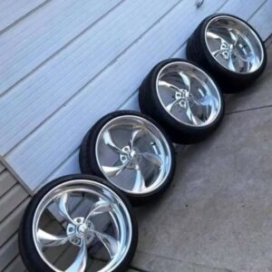 Billet Specialties SLC75 Staggered 22″ Wheels w/ Lexani Tires – 5×5 / 5×127 Chevy Fitment