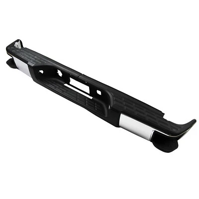 Chrome Rear Bumper w/Corner Step For 07-13 Silverado Sierra 1500 No Sensor Holes - Image 3